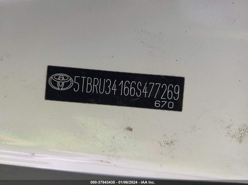 5TBRU34166S477269 2006 Toyota Tundra Sr5