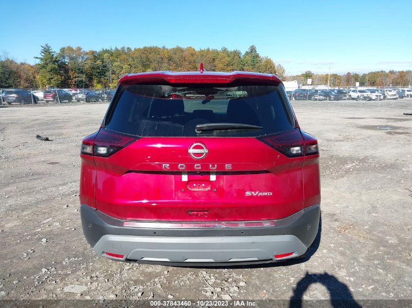 2023 Nissan Rogue Sv Intelligent Awd VIN: 5N1BT3BB4PC825107 Lot: 37843460