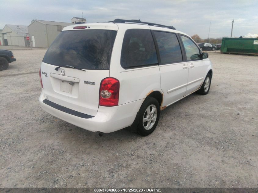 2002 Mazda Mpv Lx/Es VIN: JM3LW28J920306967 Lot: 37843665