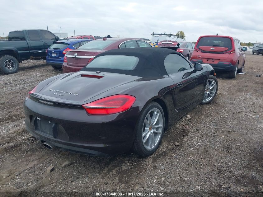 2013 Porsche Boxster VIN: WP0CA2A86DS114394 Lot: 37844008