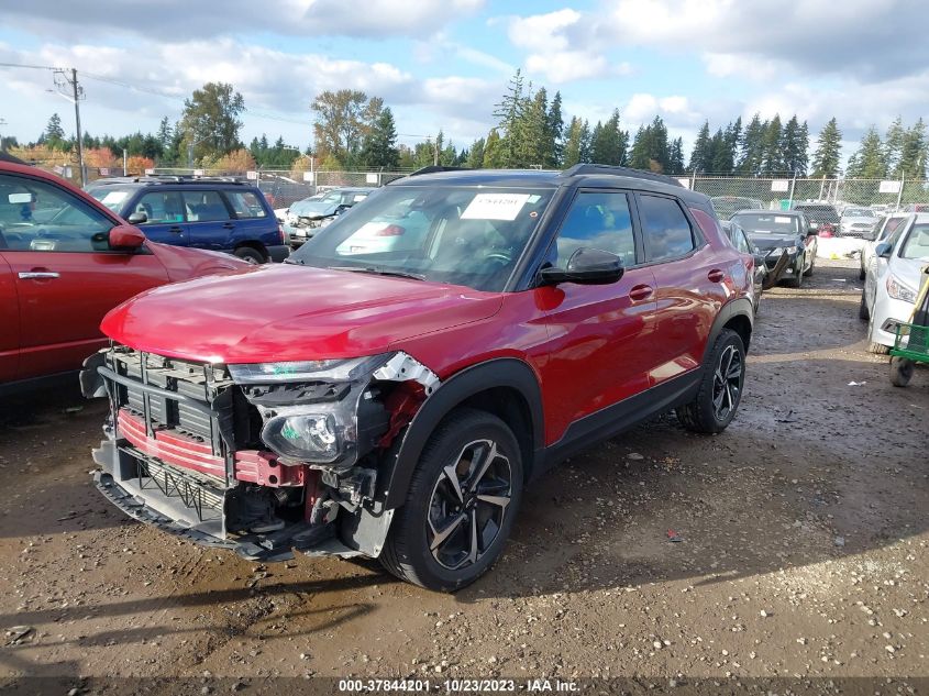 2021 Chevrolet Trailblazer Awd Rs VIN: KL79MUSL0MB134539 Lot: 37844201