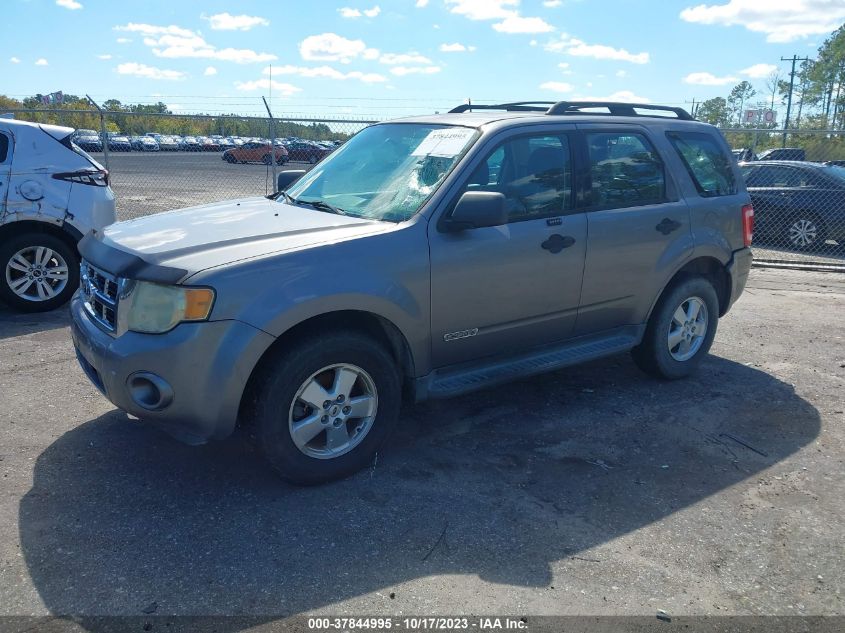 2008 Ford Escape Xls VIN: 1FMCU02Z68KC38721 Lot: 37844995