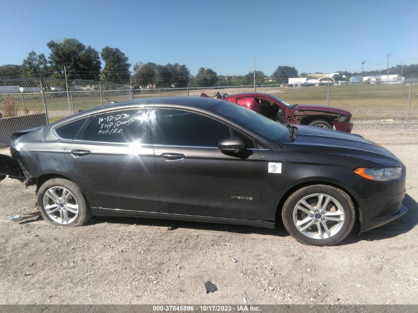 3FA6P0LU2JR279981 2018 Ford Fusion Hybrid Se