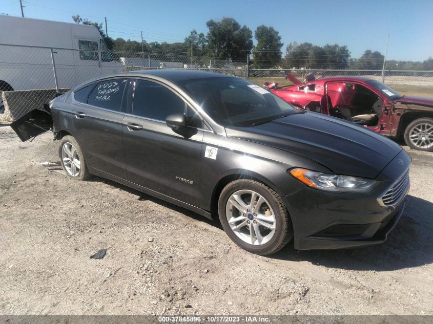 3FA6P0LU2JR279981 2018 Ford Fusion Hybrid Se