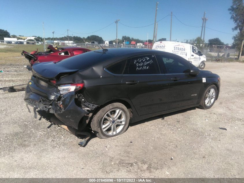 3FA6P0LU2JR279981 2018 Ford Fusion Hybrid Se