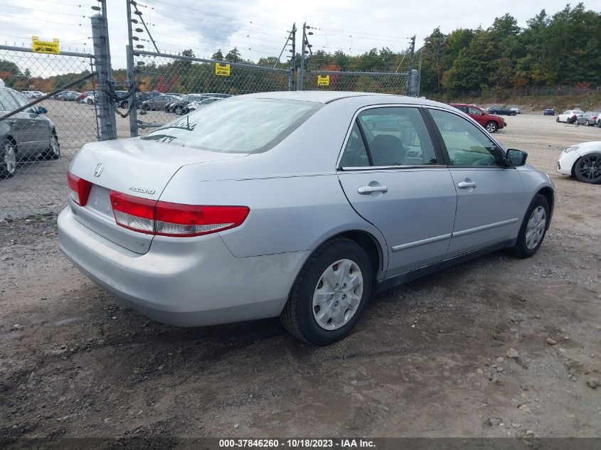 2003 Honda Accord 2.4 Lx VIN: 1HGCM56343A105978 Lot: 37846260