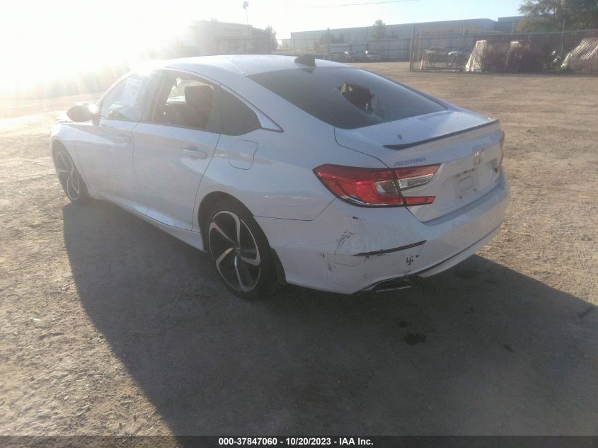 2022 Honda Accord Sport VIN: 1HGCV1F3XNA078844 Lot: 37847060