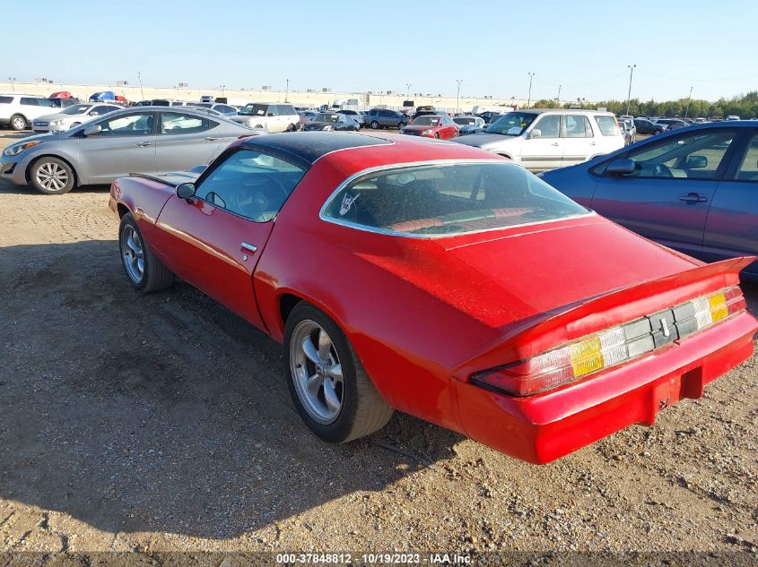 1978 Chevrolet Camaro VIN: 1S87U8L597045 Lot: 37848812