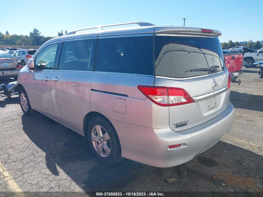 2012 Nissan Quest Sv VIN: JN8AE2KP7C9046764 Lot: 37850923