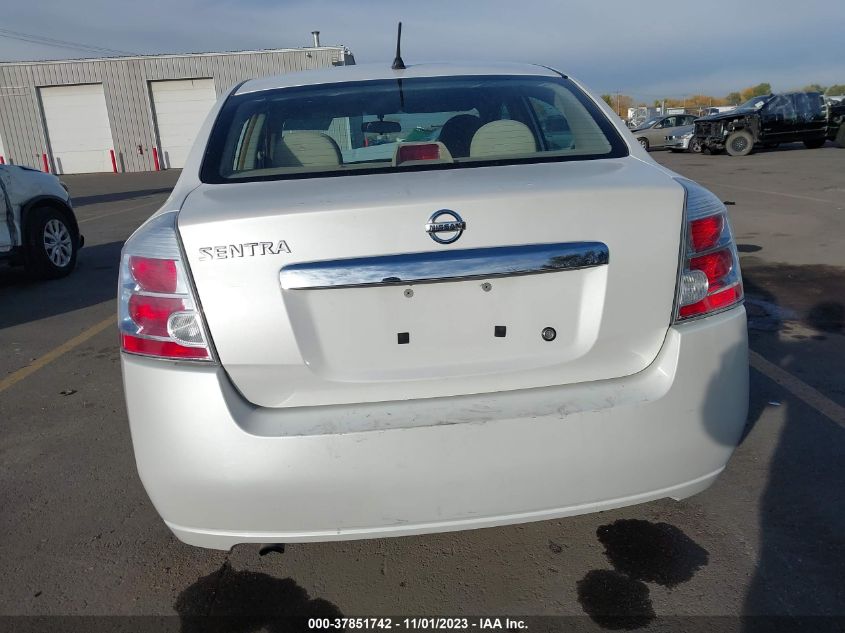 2010 Nissan Sentra 2.0 VIN: 3N1AB6AP4AL623853 Lot: 37851742