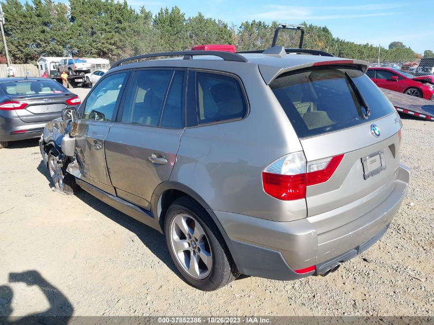 2008 BMW X3 3.0Si VIN: WBXPC934X8WJ15046 Lot: 37852386