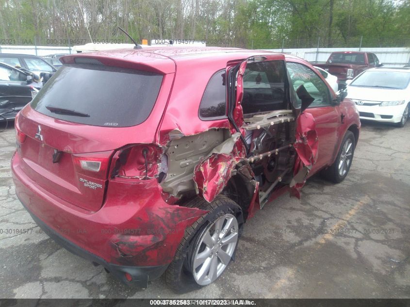 2015 Mitsubishi Outlander Sport Es VIN: 4A4AR3AU9FE009958 Lot: 37852583