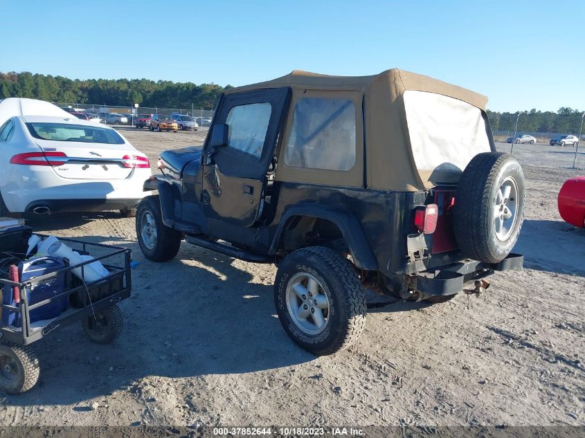 1995 Jeep Wrangler / Yj S/Rio Grande VIN: 1J4FY19P8SP316050 Lot: 37852644