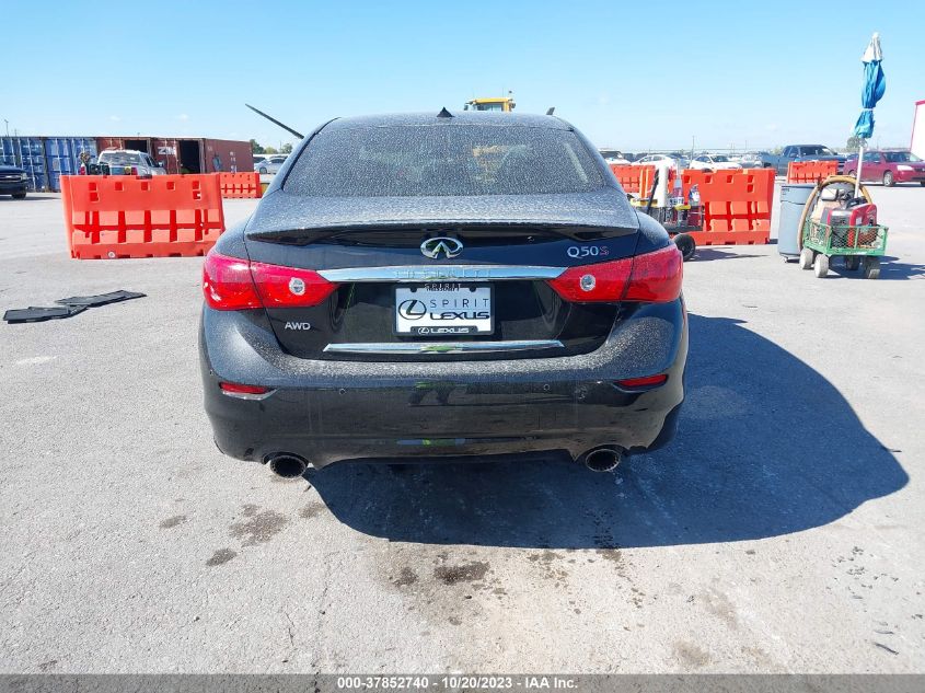 2017 Infiniti Q50 3.0T Red Sport 400 VIN: JN1FV7AR4HM871430 Lot: 37852740