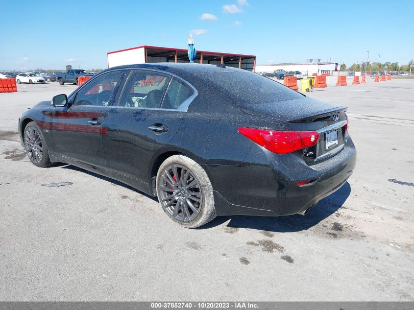 2017 Infiniti Q50 3.0T Red Sport 400 VIN: JN1FV7AR4HM871430 Lot: 37852740