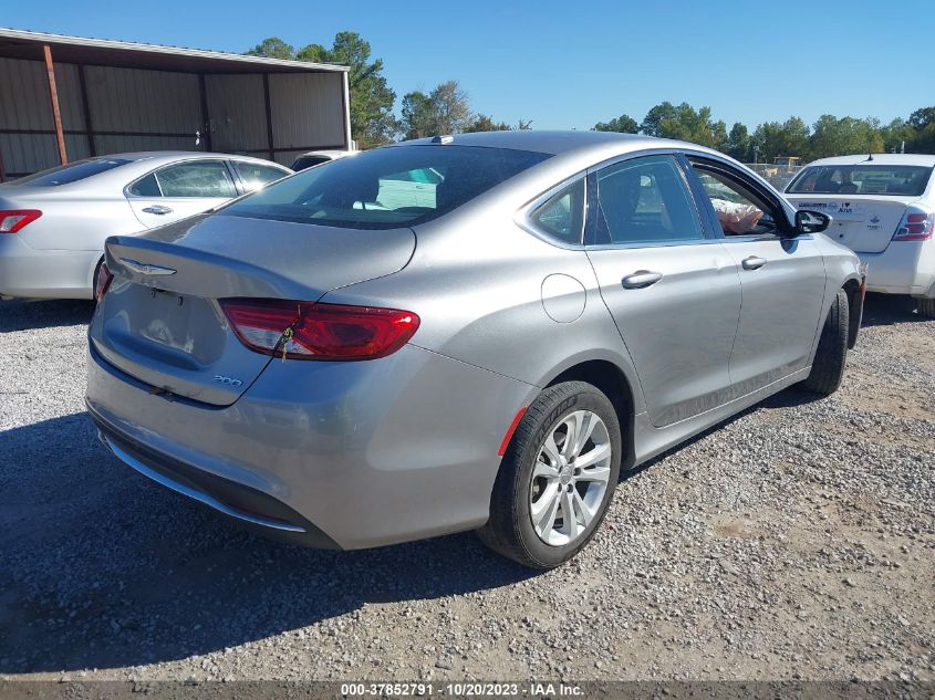 2015 Chrysler 200 Limited VIN: 1C3CCCABXFN754271 Lot: 37852791