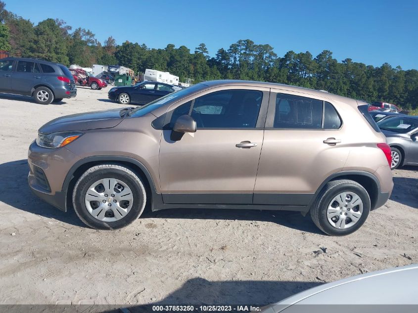 2018 Chevrolet Trax Ls VIN: 3GNCJKSBXJL282552 Lot: 37853250