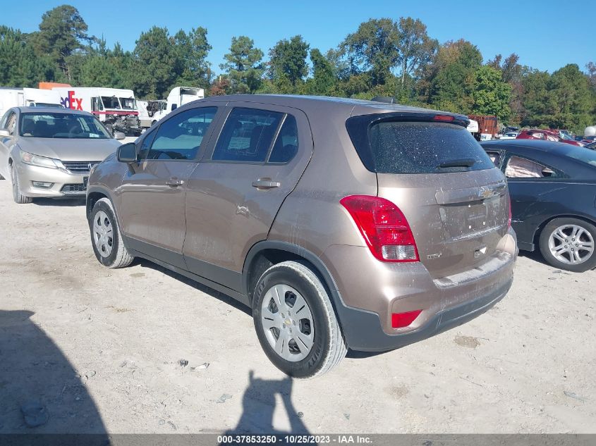 2018 Chevrolet Trax Ls VIN: 3GNCJKSBXJL282552 Lot: 37853250