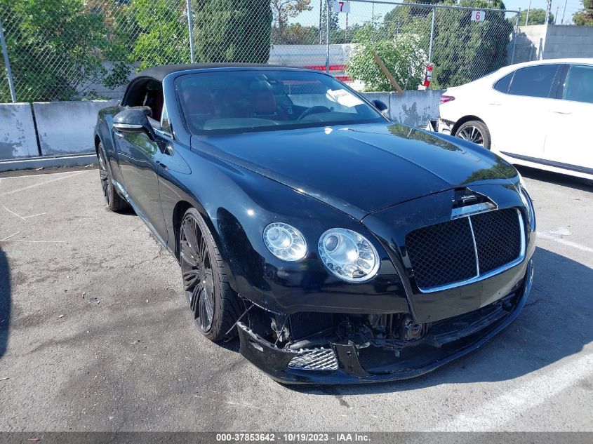 2013 Bentley Continental Gtc V8 VIN: SCBGT3ZA7DC080648 Lot: 37853642