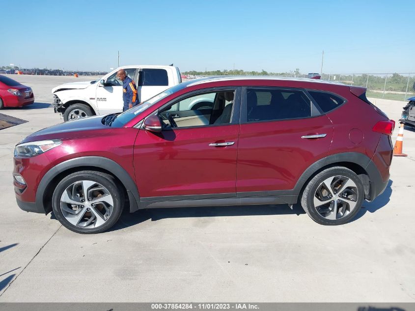 2016 Hyundai Tucson Limited VIN: KM8J33A22GU026935 Lot: 37854284