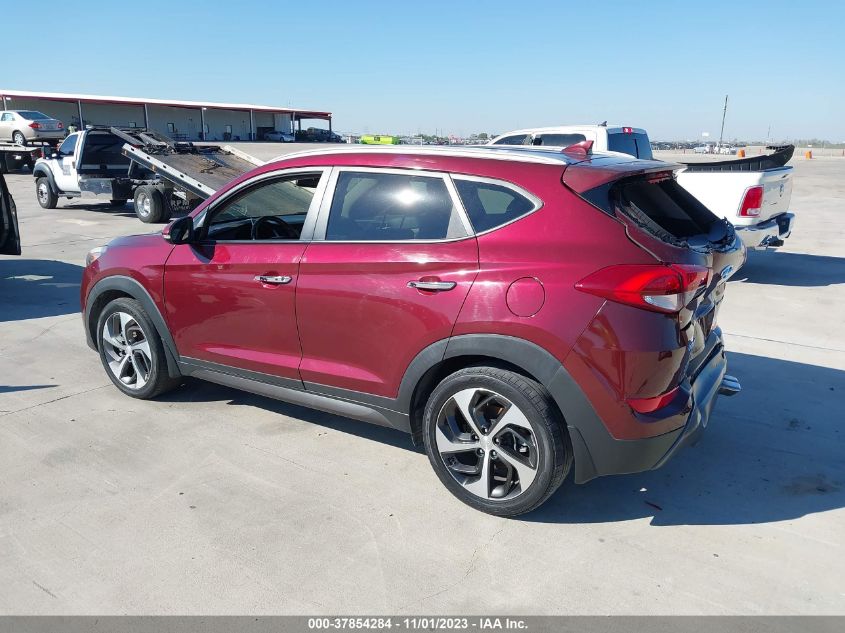 2016 Hyundai Tucson Limited VIN: KM8J33A22GU026935 Lot: 37854284