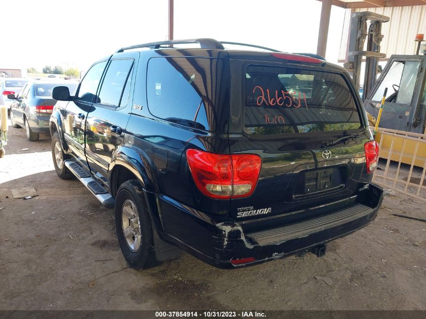 2006 Toyota Sequoia Sr5 VIN: 5TDZT34AX6S266554 Lot: 37854914