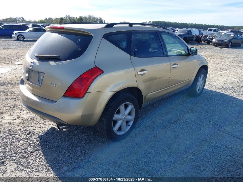 2004 Nissan Murano Se VIN: JN8AZ08T74W225273 Lot: 37856784