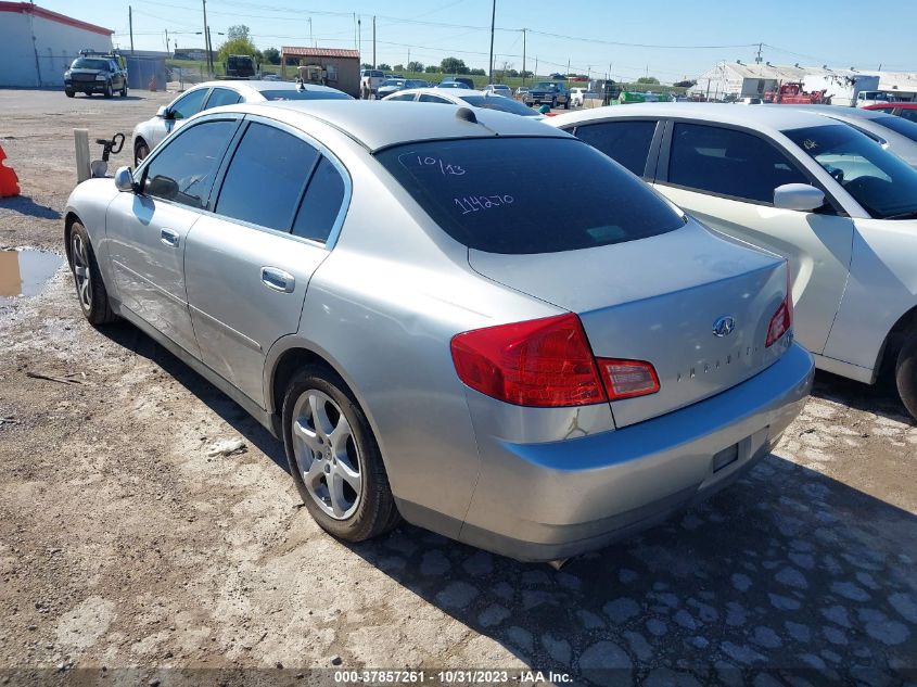 2004 Infiniti G35 Sedan W/Leather VIN: JNKCV51E14M114270 Lot: 37857261