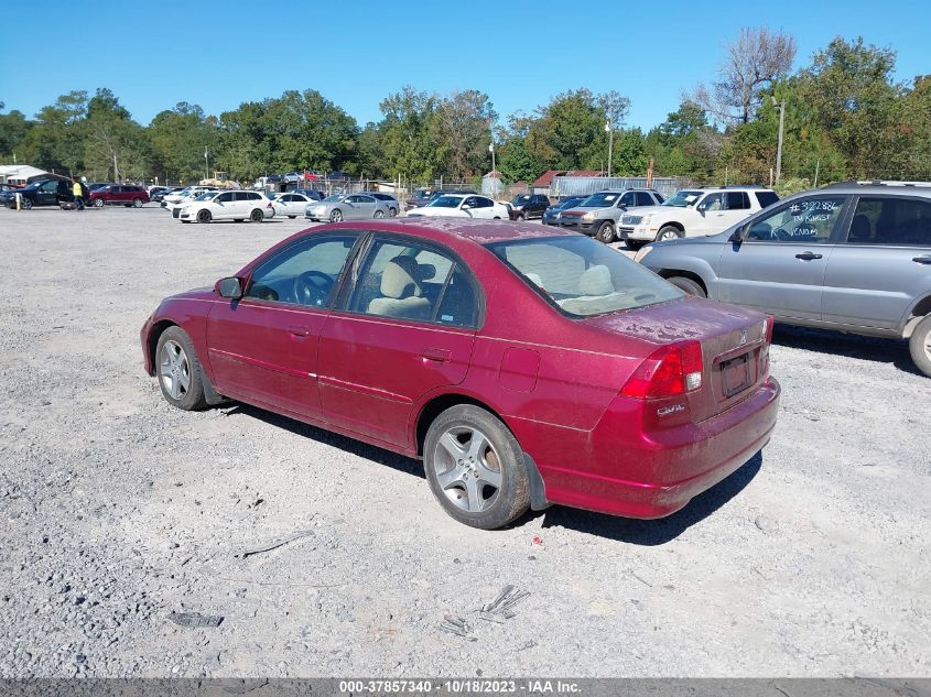 2005 Honda Civic Ex VIN: 2HGES26745H543937 Lot: 37857340