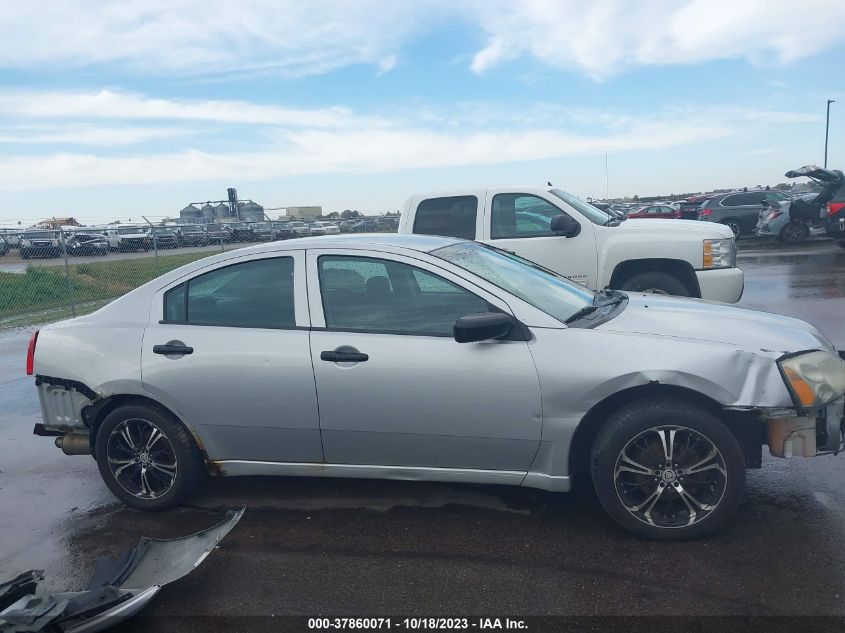 2007 Mitsubishi Galant De VIN: 4A3AB26F27E039687 Lot: 37860071
