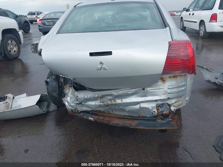 2007 Mitsubishi Galant De VIN: 4A3AB26F27E039687 Lot: 37860071