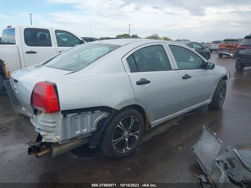 2007 Mitsubishi Galant De VIN: 4A3AB26F27E039687 Lot: 37860071