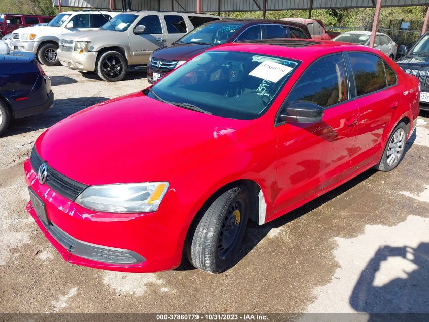 2012 Volkswagen Jetta Sedan S W/Sunroof VIN: 3VW2K7AJ2CM397079 Lot: 37860779