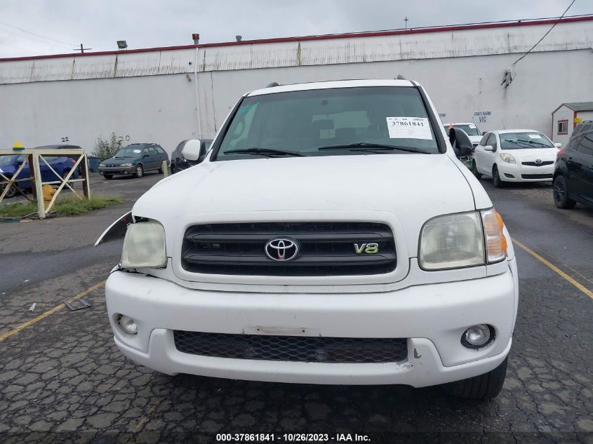 2001 Toyota Sequoia Sr5 VIN: 5TDBT44A11S036496 Lot: 37861841