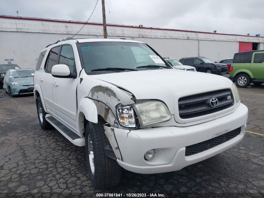 2001 Toyota Sequoia Sr5 VIN: 5TDBT44A11S036496 Lot: 37861841