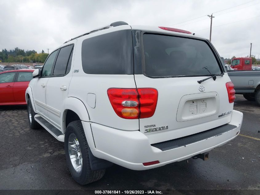 2001 Toyota Sequoia Sr5 VIN: 5TDBT44A11S036496 Lot: 37861841