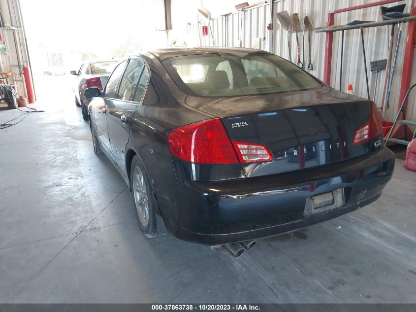 2003 Infiniti G35 W/Leather VIN: JNKCV51E33M333181 Lot: 37863738