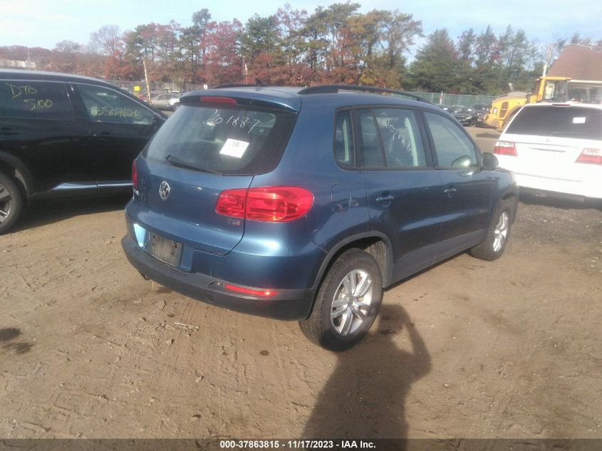 2017 Volkswagen Tiguan 2.0T/2.0T S VIN: WVGAV7AXXHK022691 Lot: 37863815