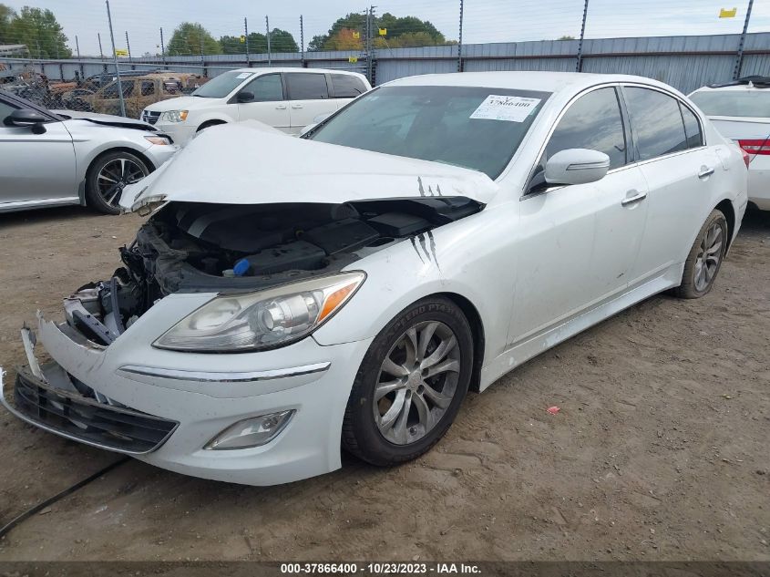 2013 Hyundai Genesis 3.8 VIN: KMHGC4DD3DU249767 Lot: 37866400