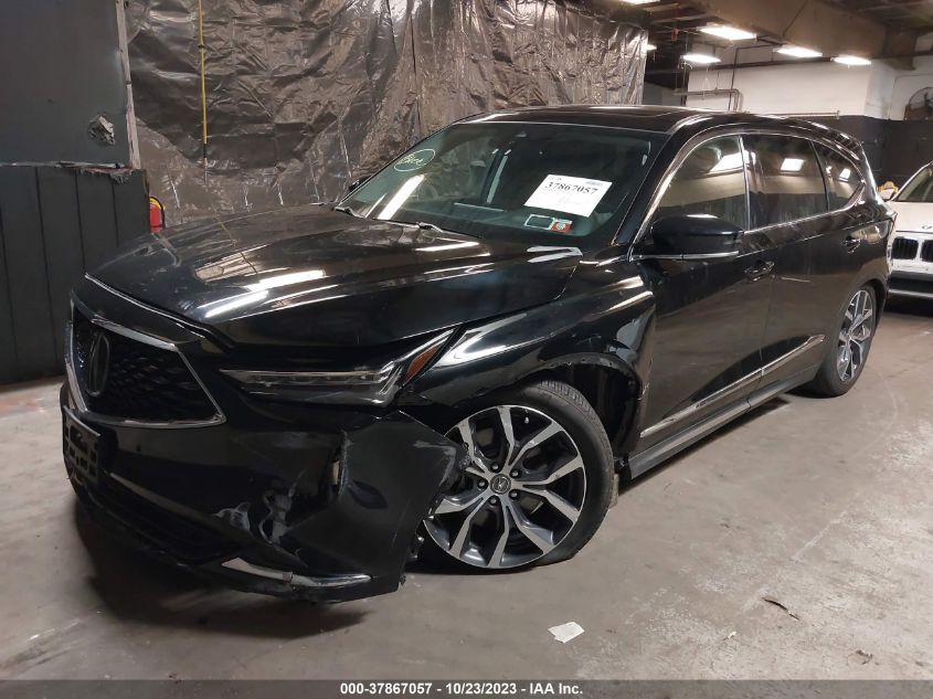 2022 Acura Mdx Technology Package VIN: 5J8YE1H42NL013521 Lot: 37867057