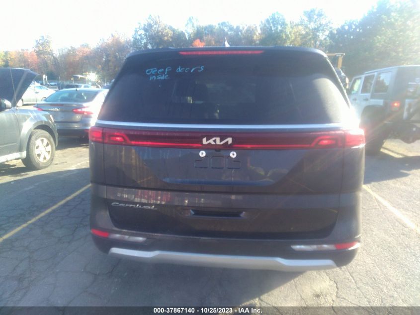 2022 Kia Carnival Lxs VIN: KNDNB4H38N6119280 Lot: 37867140