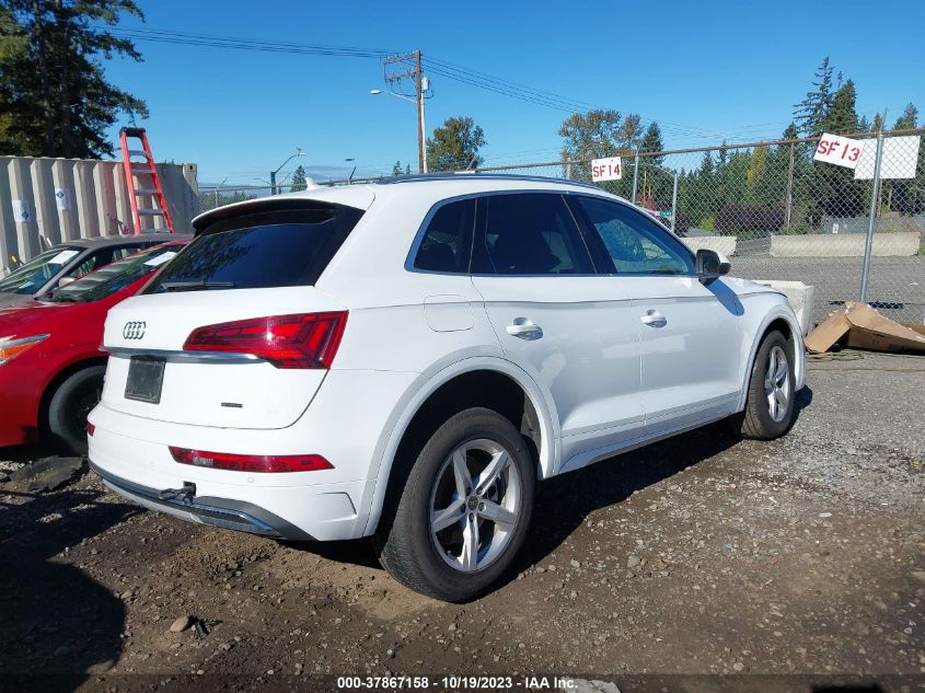 2021 Audi Q5 Premium 45 Tfsi Quattro S Tronic VIN: WA1AAAFY2M2126191 Lot: 37867158