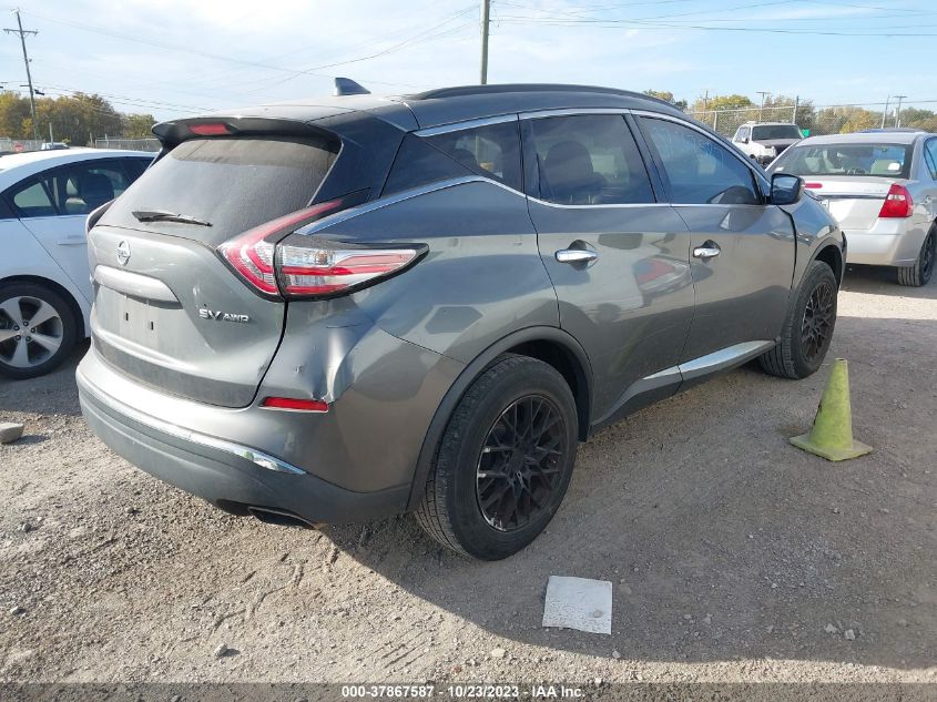 2017 Nissan Murano Sv VIN: 5N1AZ2MH1HN134628 Lot: 37867587