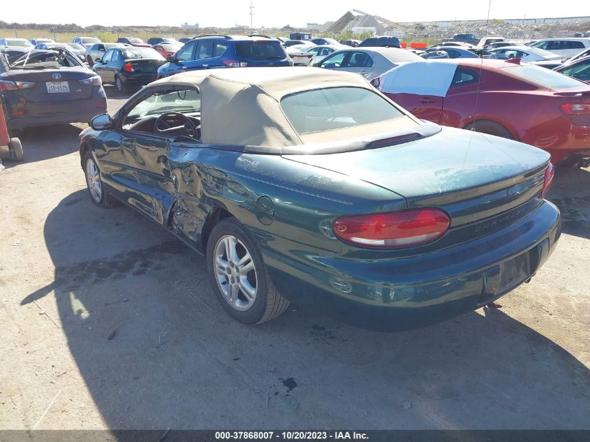 1996 Chrysler Sebring Jxi VIN: 3C3EL55H0TT320262 Lot: 37868007