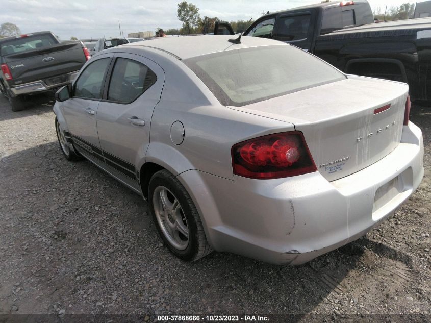 2012 Dodge Avenger Se VIN: 1C3CDZAB8CN102924 Lot: 37868666