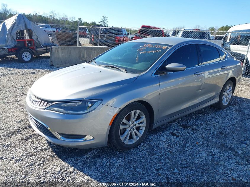 2015 Chrysler 200 Limited VIN: 1C3CCCAB6FN556089 Lot: 37868806