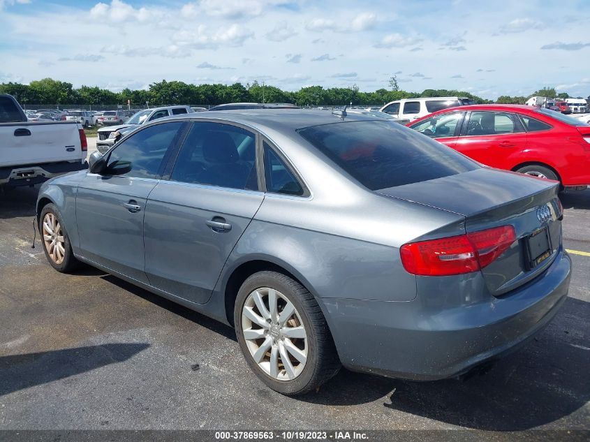 2013 Audi A4 2.0T Premium VIN: WAUAFAFL8DA162515 Lot: 37869563