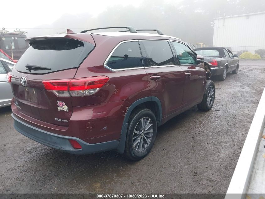 2018 Toyota Highlander Se/Xle VIN: 5TDJZRFHXJS494930 Lot: 37870307