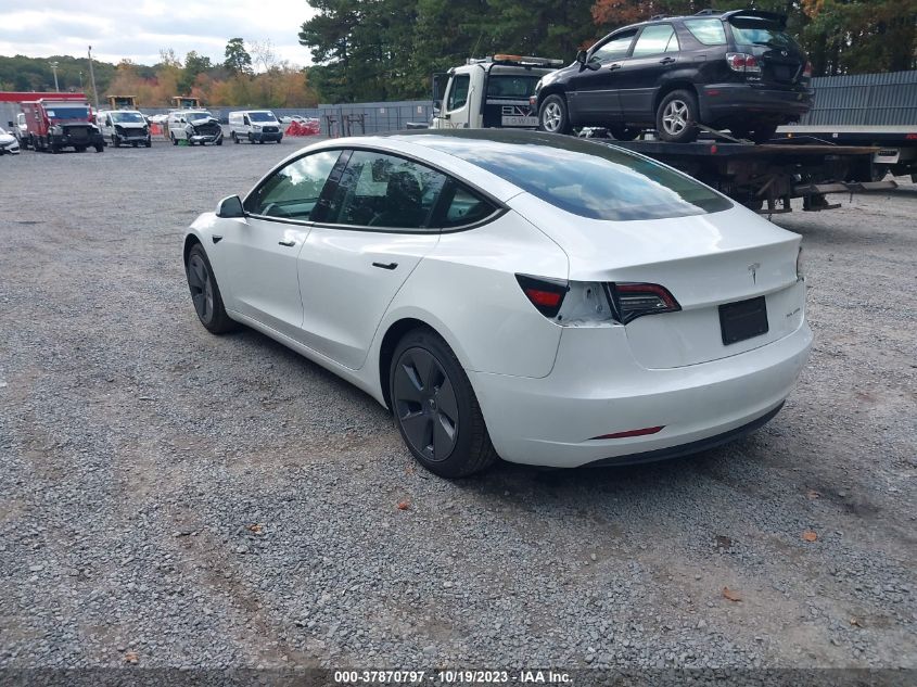 2022 Tesla Model 3 Long Range Dual Motor All-Wheel Drive VIN: 5YJ3E1EB3NF307489 Lot: 37870797