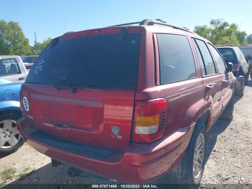 2004 Jeep Grand Cherokee Limited VIN: 1J4GX58N44C247639 Lot: 37871465